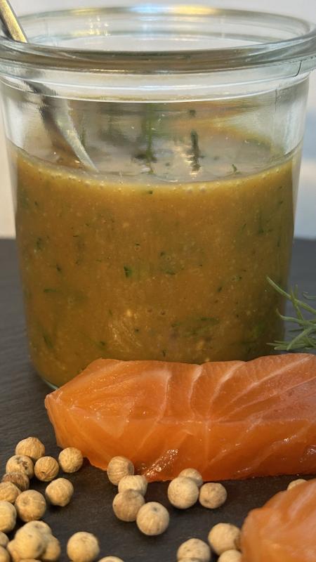 Preview: Honig-Senf-Dill-Sauce – Klassiker zu Graved & Räucherlachs